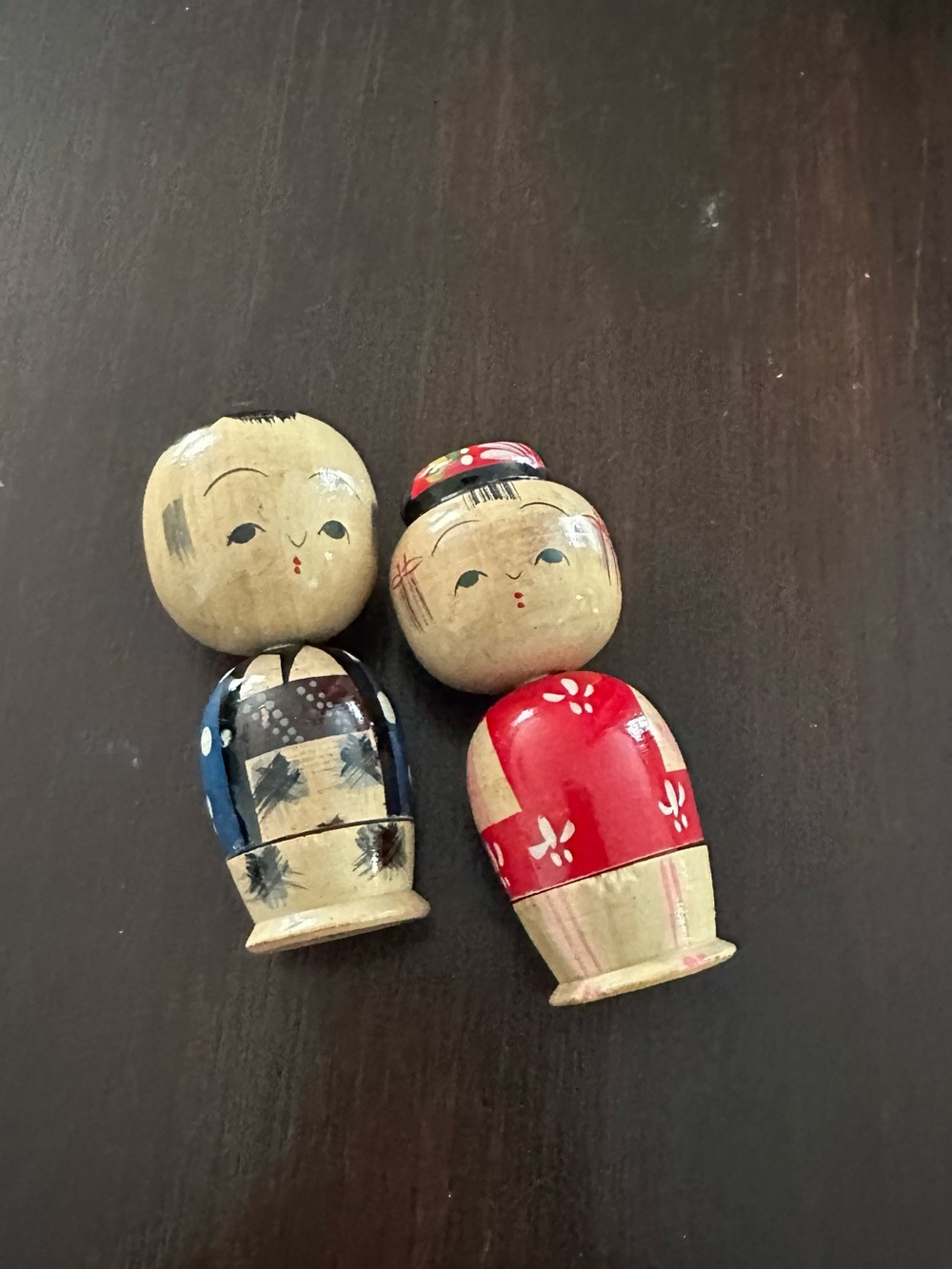 Hand-Painted Wooden Kokeshi Nesting Dolls Set - Multicolor - Picture 11 of 11